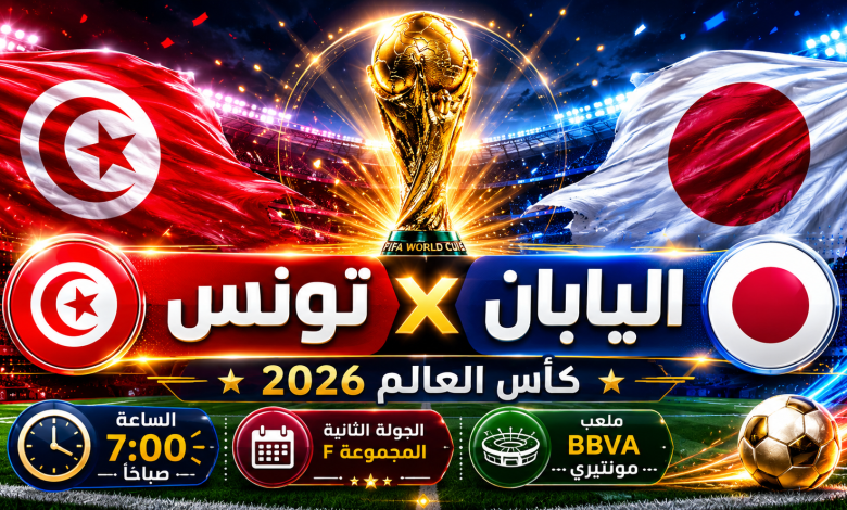 موعد مباراة تونس واليابان اليوم 21-6-2026 القنوات الناقلة وتشكيل نسور قرطاج مع المدرب الجديد وفرص التأهل
